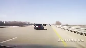 Changing A Tire In The Middle Of The Highway