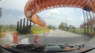 Horrifying Video Shows Moment Plane Crashes On Malaysian Highway