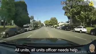 Police Car Hits Civilian Car
