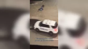 Police Officer Trapped In His Own Car
