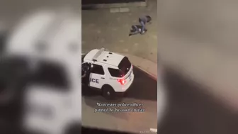 Police Officer Trapped In His Own Car