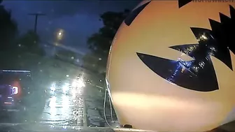 Ohio Police Engage In Epic Battle With Giant Inflatable Pumpkin