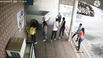 Crash Impact Drive Lost Consciousness And Crashed Into A Student
