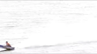 Man Jumps Off Boat In Accident