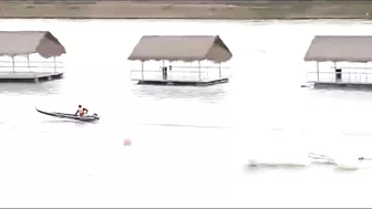 Man Jumps Off Boat In Accident