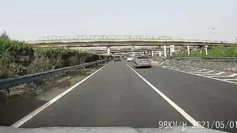 Crashed Car Performing Stunts