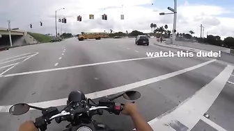 Bicyclists Gain Karma Immediately After Running A Red Light