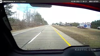 Dashcam Footage Shows A Car Crashing Into A Deputy Patrol Car