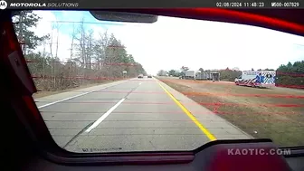 Dashcam Footage Shows A Car Crashing Into A Deputy Patrol Car