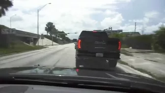 Dashcam Footage Shows The Suspect Driving At High Speed Before The Accident