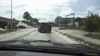Dashcam Footage Shows The Suspect Driving At High Speed Before The Accident