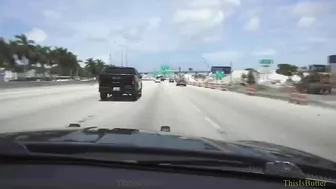 Dashcam Footage Shows The Suspect Driving At High Speed Before The Accident