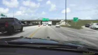 Dashcam Footage Shows The Suspect Driving At High Speed Before The Accident
