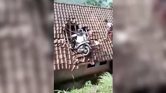 The Double Riders Almost Flipped Over The House