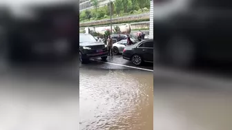 Driving Through A Flooded Tunnel