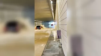 Driving Through A Flooded Tunnel