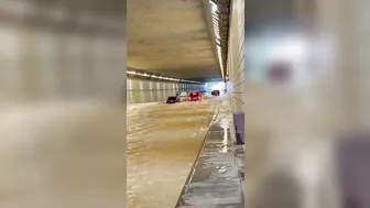 Driving Through A Flooded Tunnel