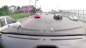 Drunk Driver Crashes Car And Loses Rubber
