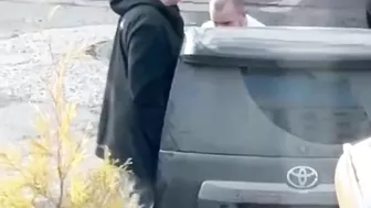 Drunk Russian Policeman Crashes Into Bus