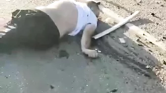 Drunk Russian Policeman Crashes Into Bus