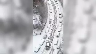 First Snow With Summer Tires