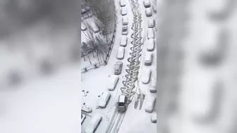 First Snow With Summer Tires