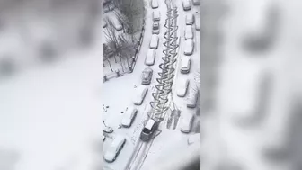 First Snow With Summer Tires