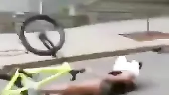 Goofy Girl Shows Us Road Rash