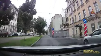Man Riding Electric Scooter Crashes Into Car