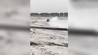 Guy Wants To Test The Self-launch Feature Of His New Jeep