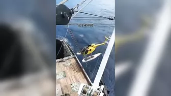 Helicopter Landing Goes Horribly Wrong