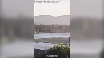 Helicopter Flips Over While Battling Forest Fire