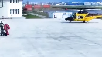 Helicopter Crashed During Takeoff