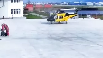Helicopter Crashed During Takeoff