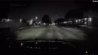 Houston Police Officer Accidentally Uses His Car As A Bowling Ball
