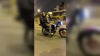 The Idiot Hit The Pillar While Doing A Wheelie