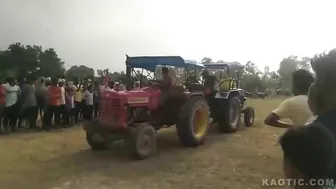 Imagine Being Hit And Killed By Your Own Tractor In Public