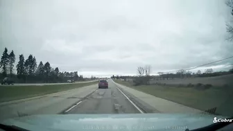 Impatient Idiot Driving Past On The Shoulder