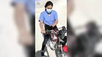 Clumsy Cyclist Causes Accident