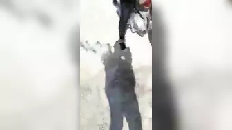 Clumsy Cyclist Causes Accident