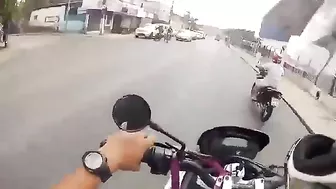 Instant Karma For A Bragging Biker