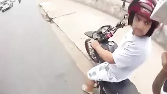 Instant Karma For A Bragging Biker