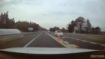 Idiot Driver In Japan Causes Accident On Highway