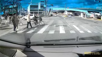 Japanese Police Car Accident