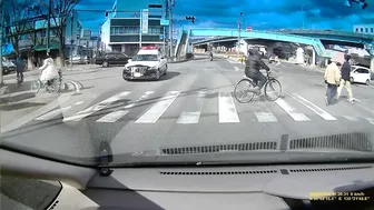 Japanese Police Car Accident