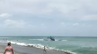 Damaged Aircraft At The Cocoa Beach Air Show