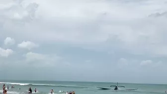 Damaged Aircraft At The Cocoa Beach Air Show