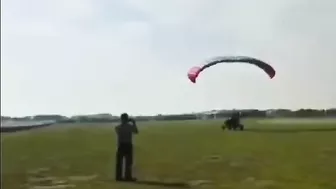 Man Films Paraglider Takeoff But Misses The Highlight