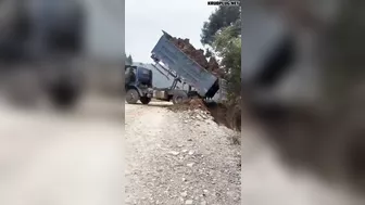Man Injured After Horrific Dump Truck Accident