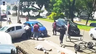 Mexican Cyclist Thrown Out Like Rag Doll